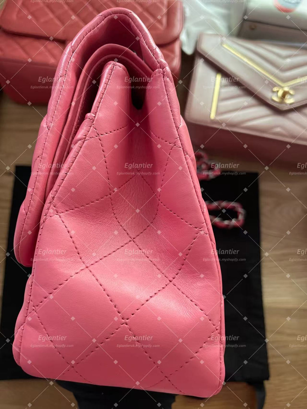 Chanel Timeless Classic double flap bag pink