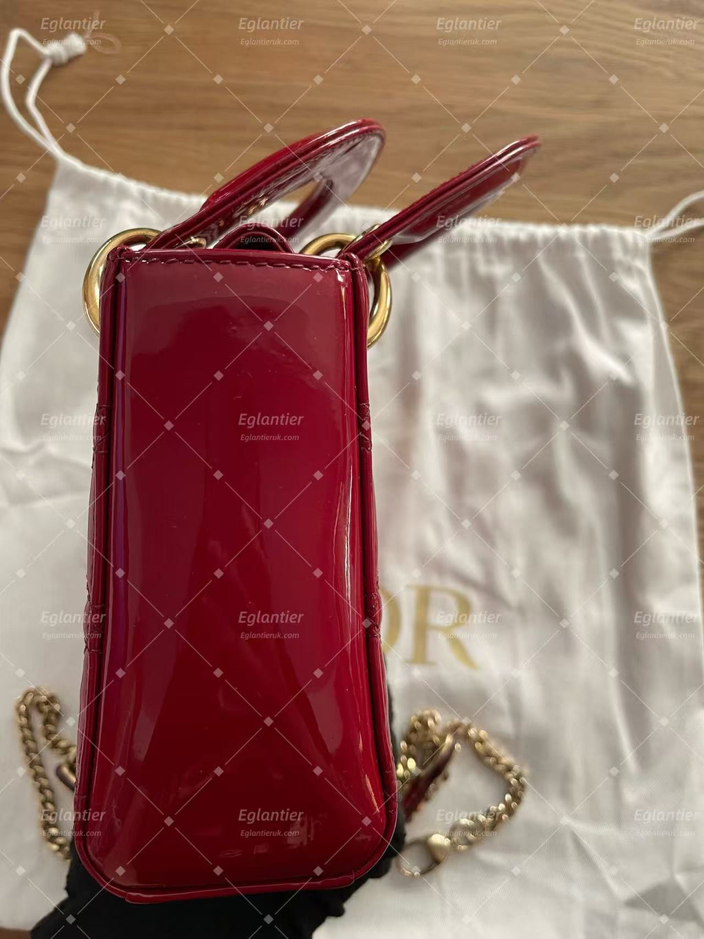 Dior Lady Dior Mini Bag | Red | Pre-Owned