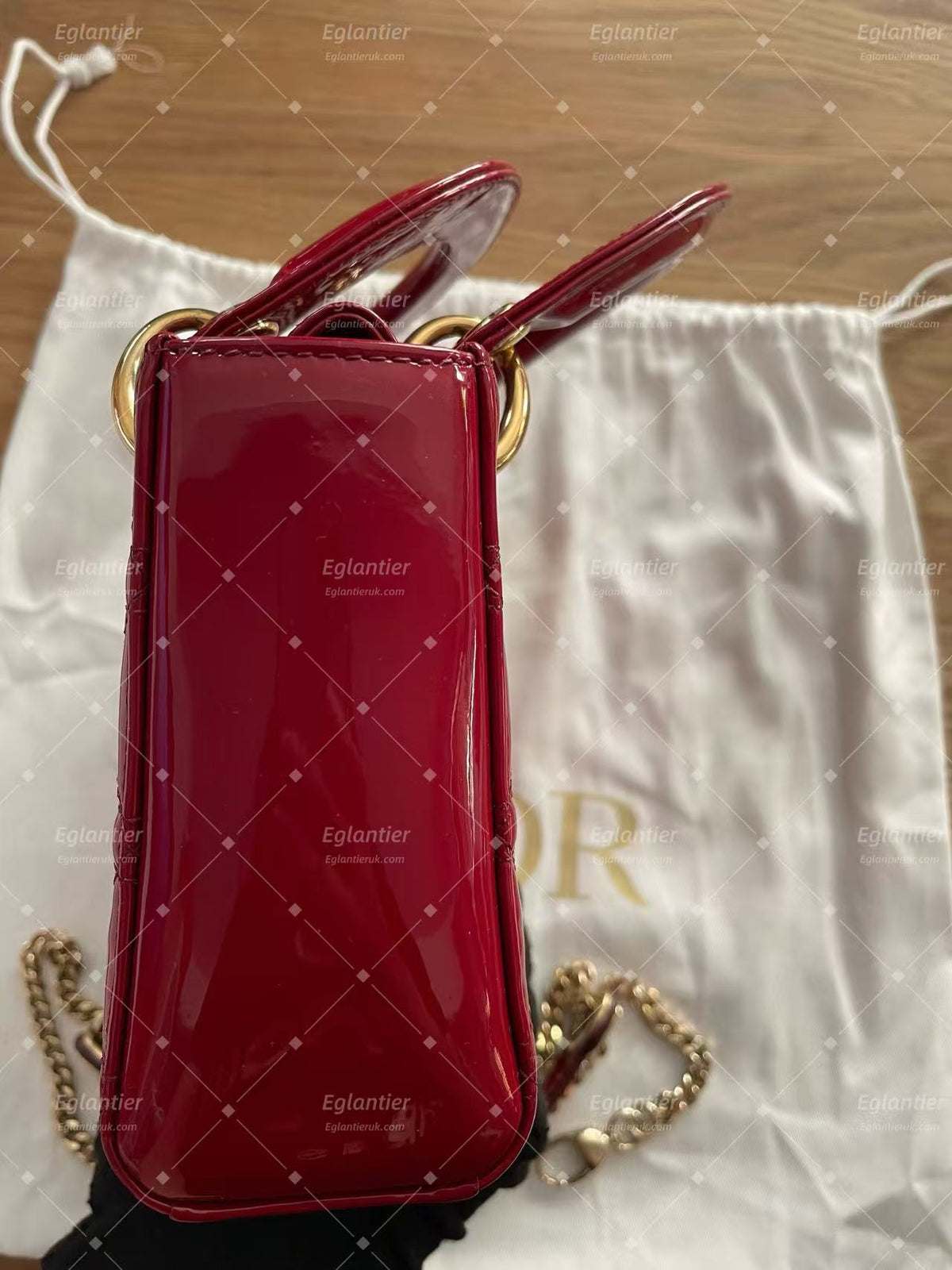 Dior Lady Dior Mini Bag | Red | Pre-Owned