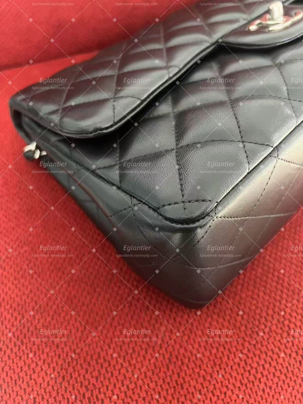 Chanel classic double flap bag lambskin jumbo