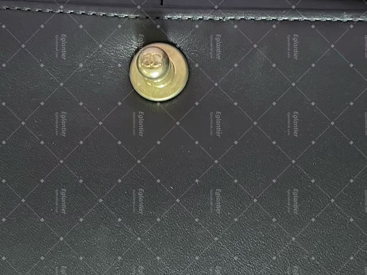 chanel leboy medium black flap bag lambskin gold hardware ID card