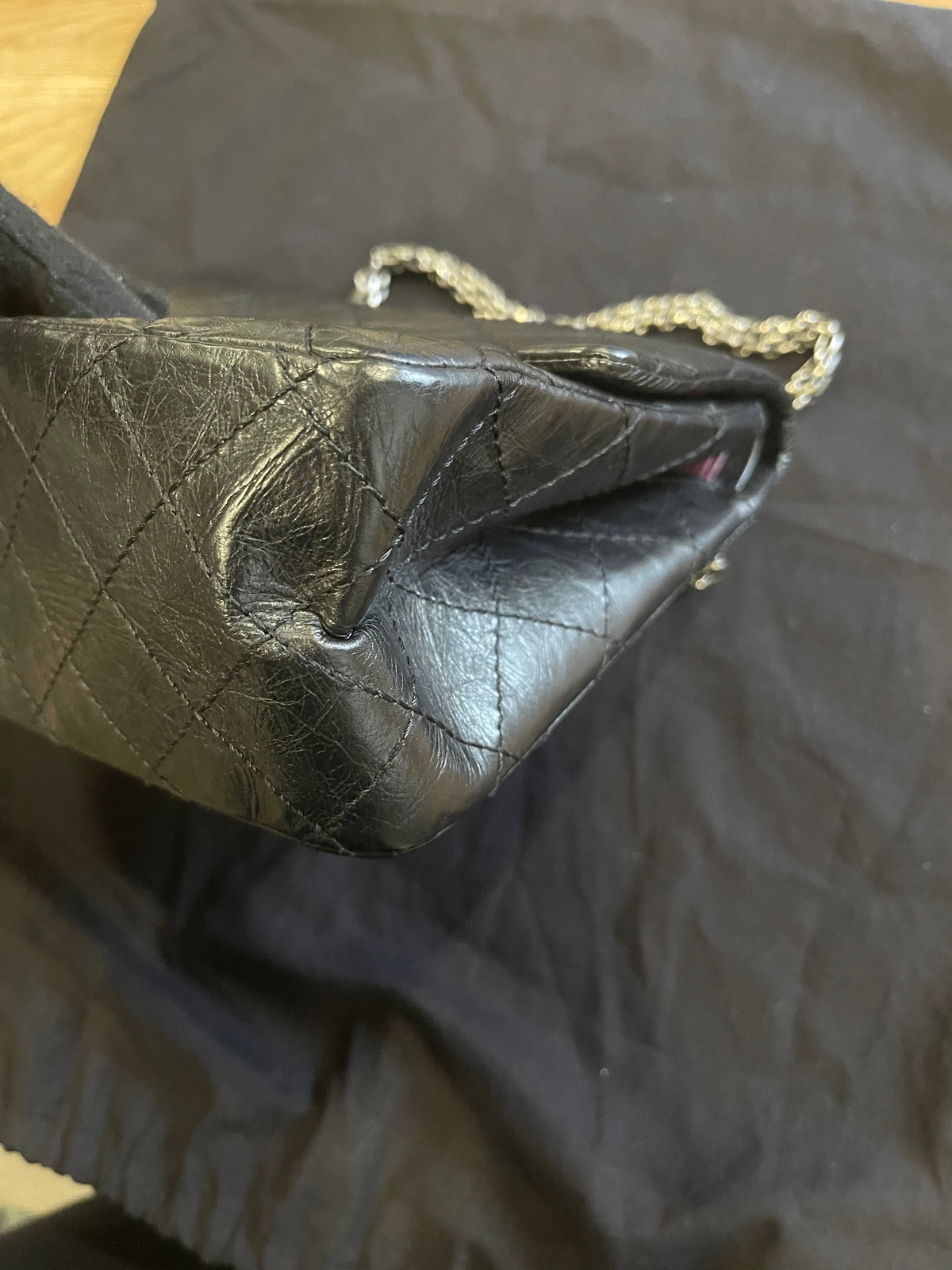 chanel black flap bag silver hardware