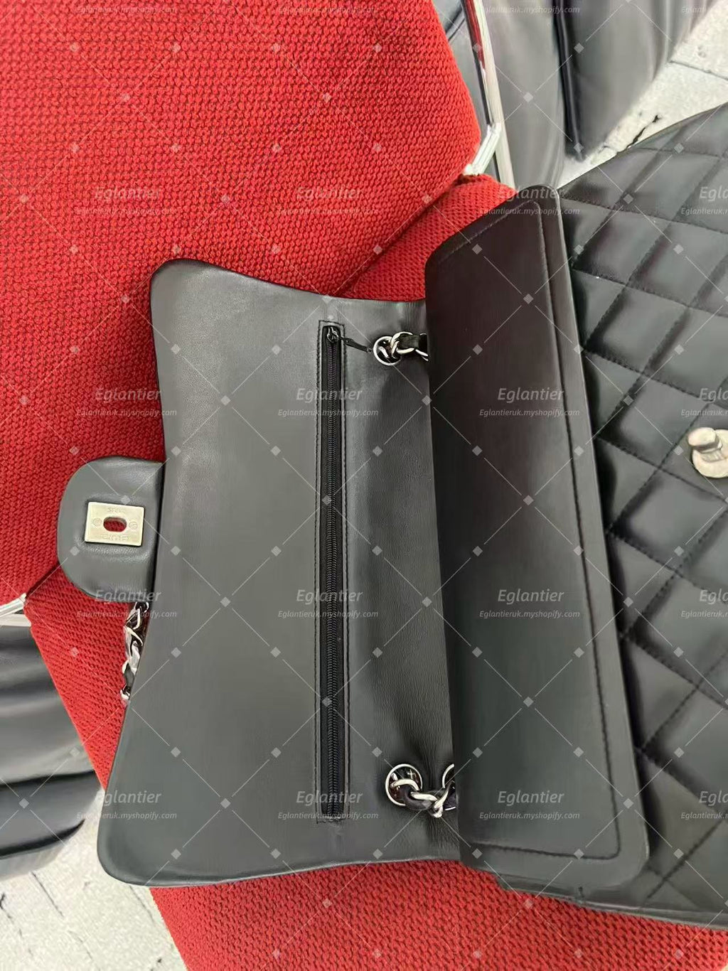 Chanel classic double flap bag lambskin jumbo