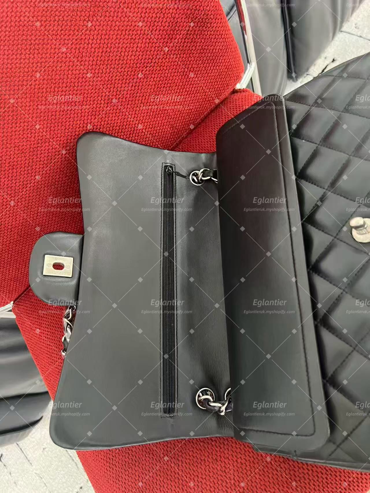 Chanel classic double flap bag lambskin jumbo