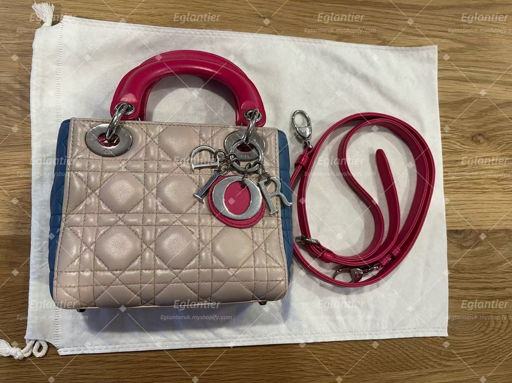Lady dior mini lambskin