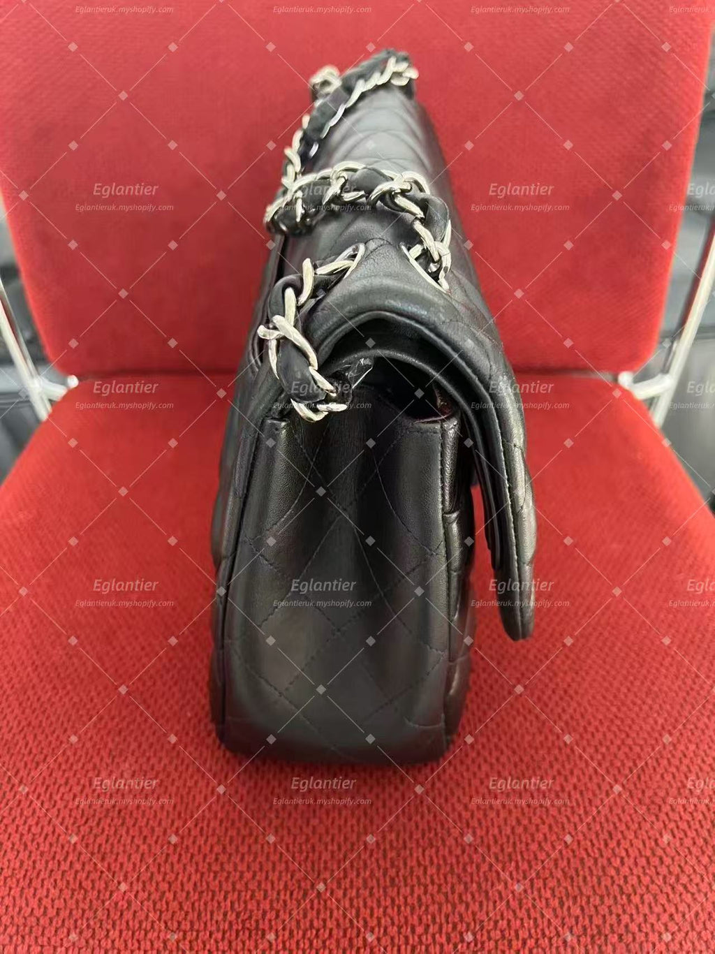 Chanel classic double flap bag lambskin jumbo