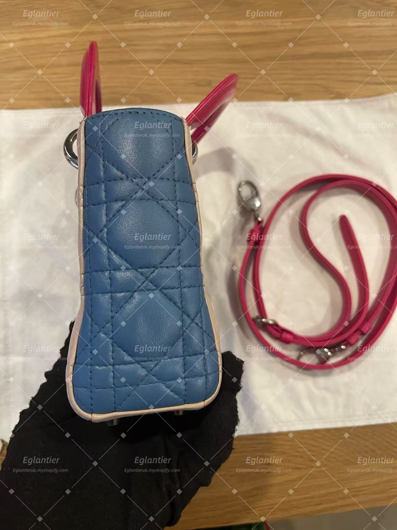 Lady dior mini lambskin