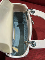 Lady dior mini pink patent leather