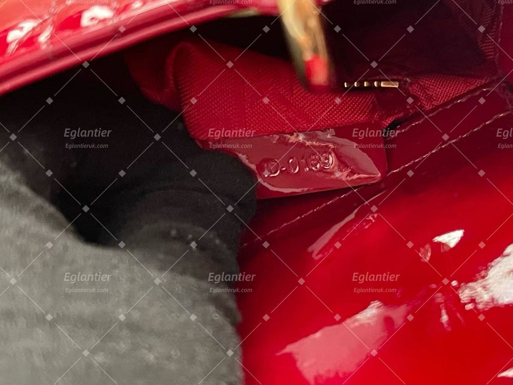 Dior Lady Dior Mini Bag | Red | Pre-Owned
