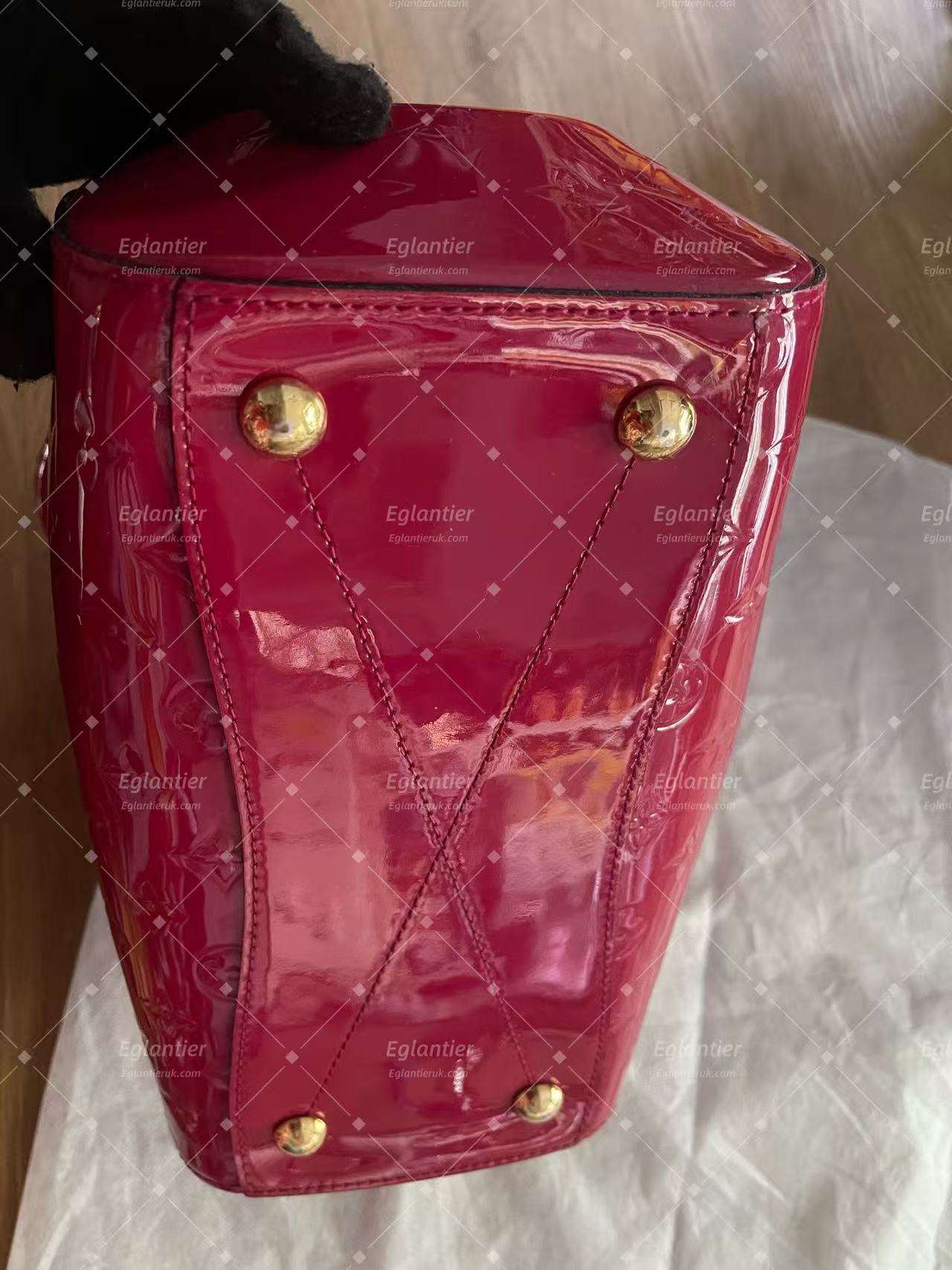 Louis Vuitton Speedy 30 Burgundy Patent Top Handle bag