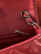 Chanel Timeless Classic flap mini rectangle patent pink