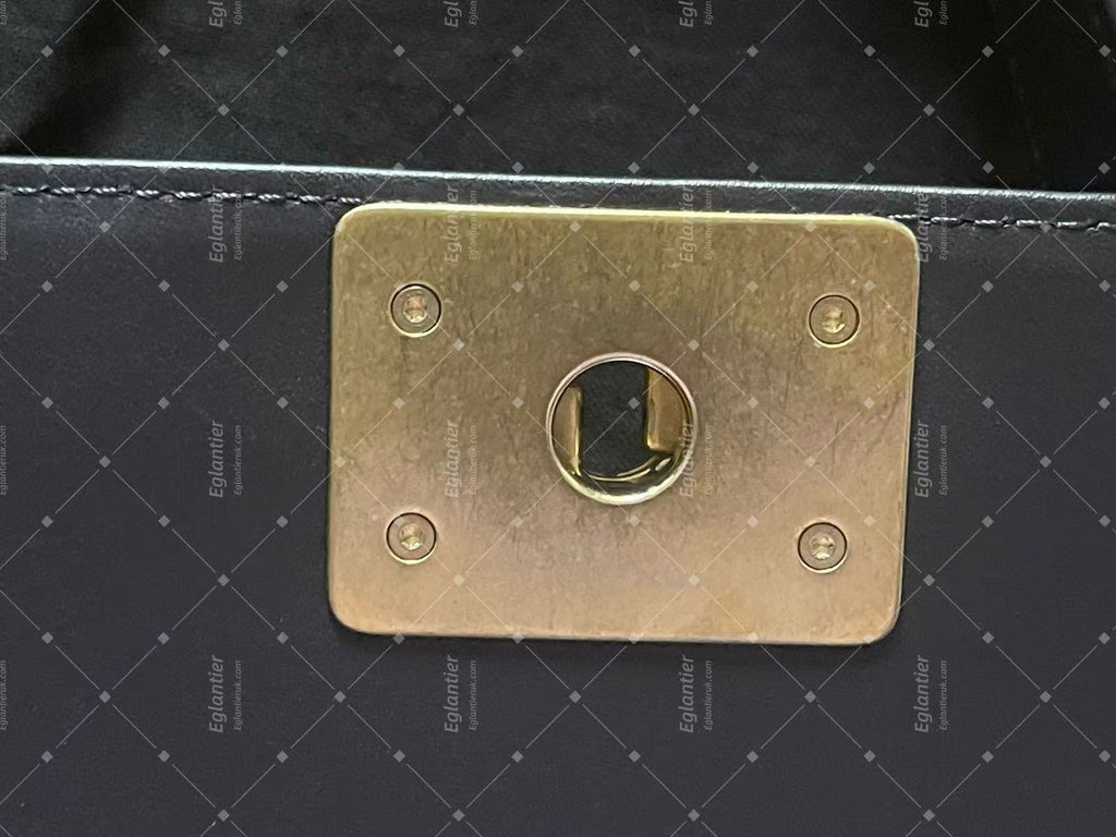 chanel leboy medium black flap bag lambskin gold hardware ID card