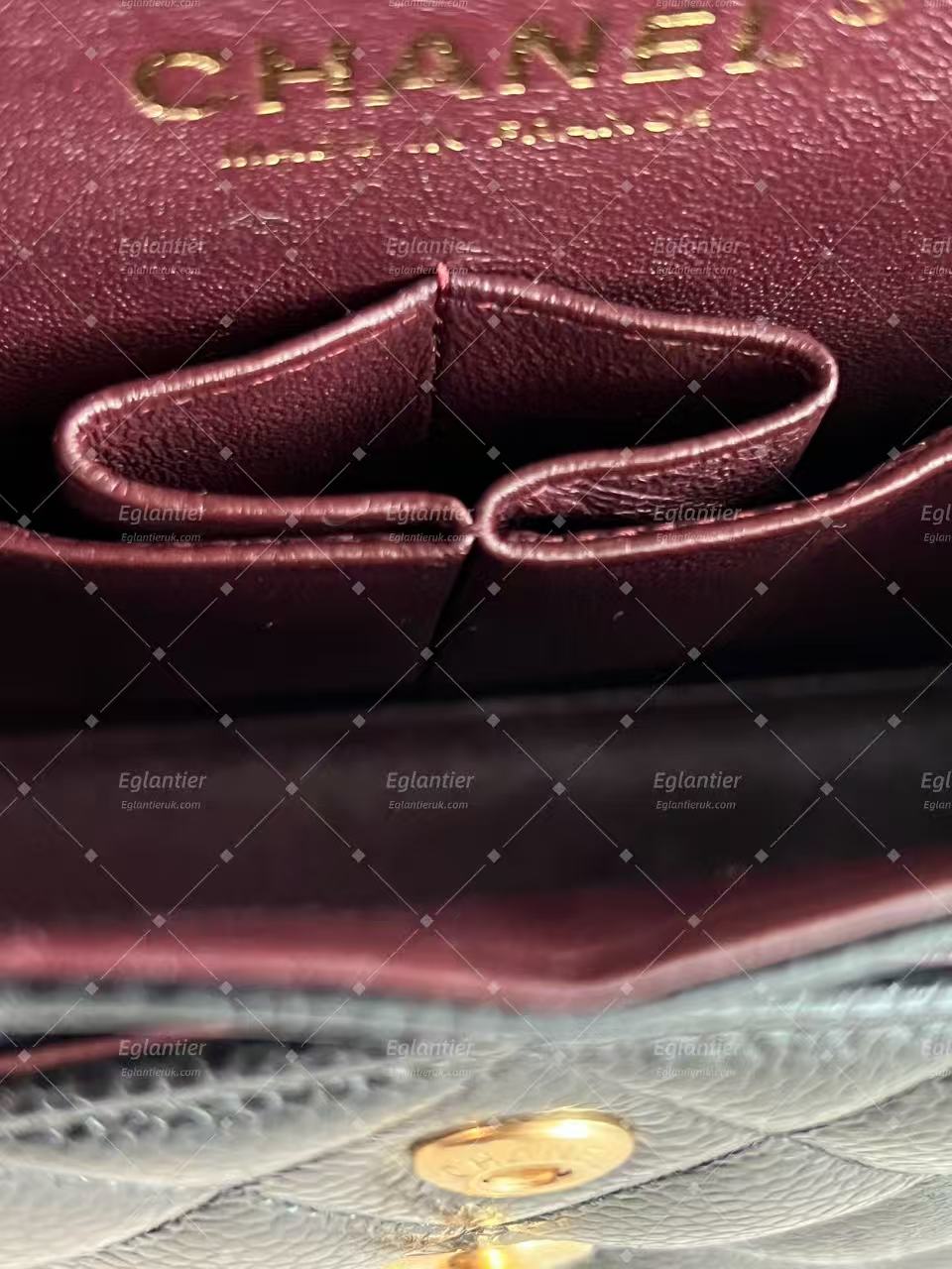 Chanel Classic Double Flap Bag | Small | Caviar Leather | Pre-Owned| ID Card receipt