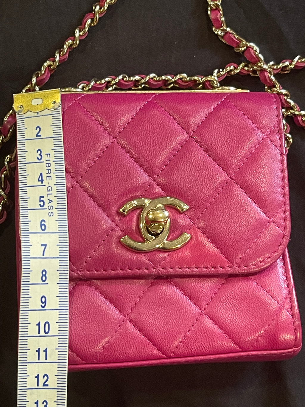 chanel small bag gold hardware pink