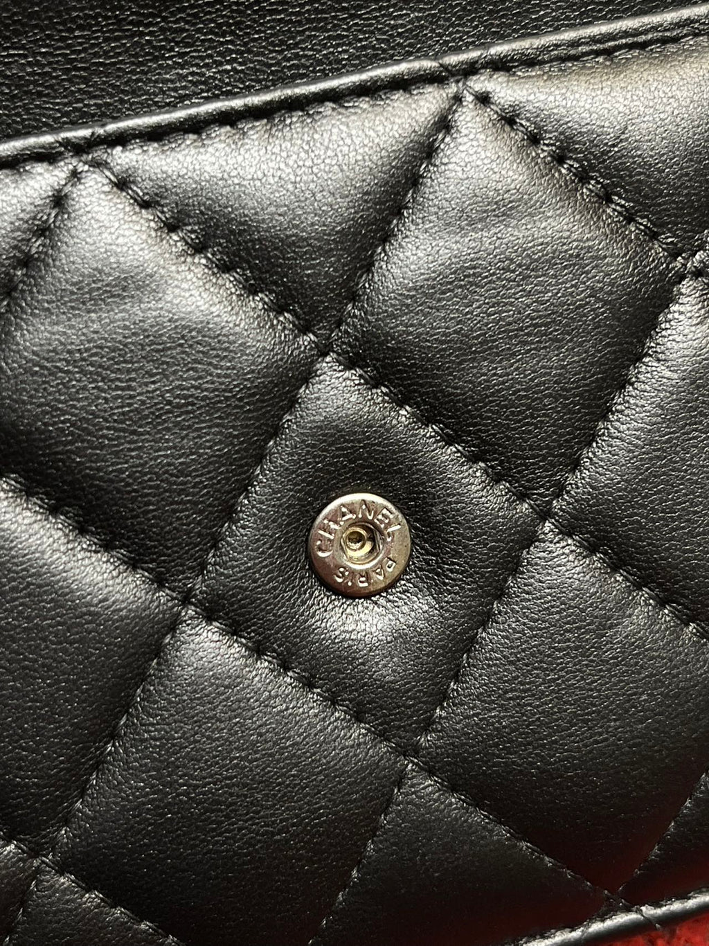 Chanel Timeless Wallet On Chain WOC lambskin silver hardware