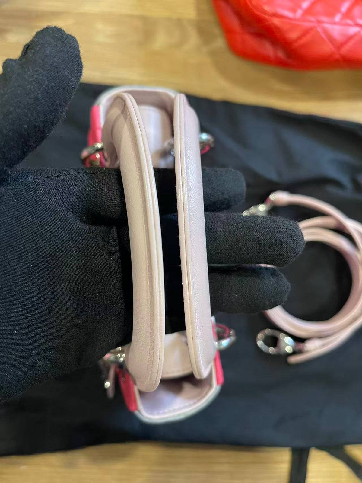 lady dior mini lambskin
