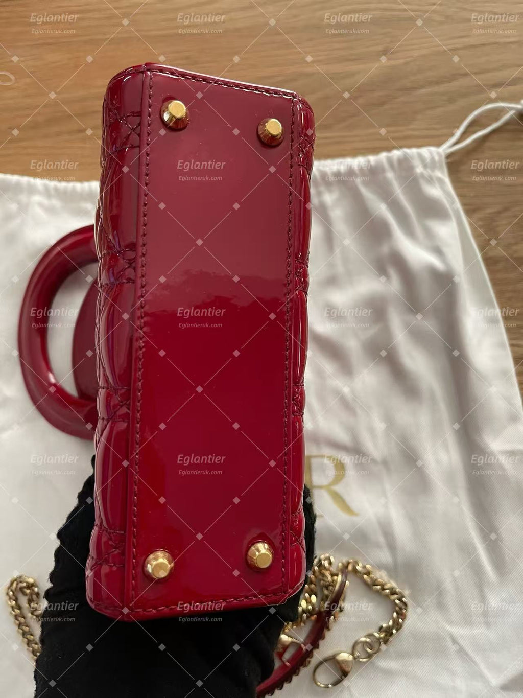 Dior Lady Dior Mini Bag | Red | Pre-Owned