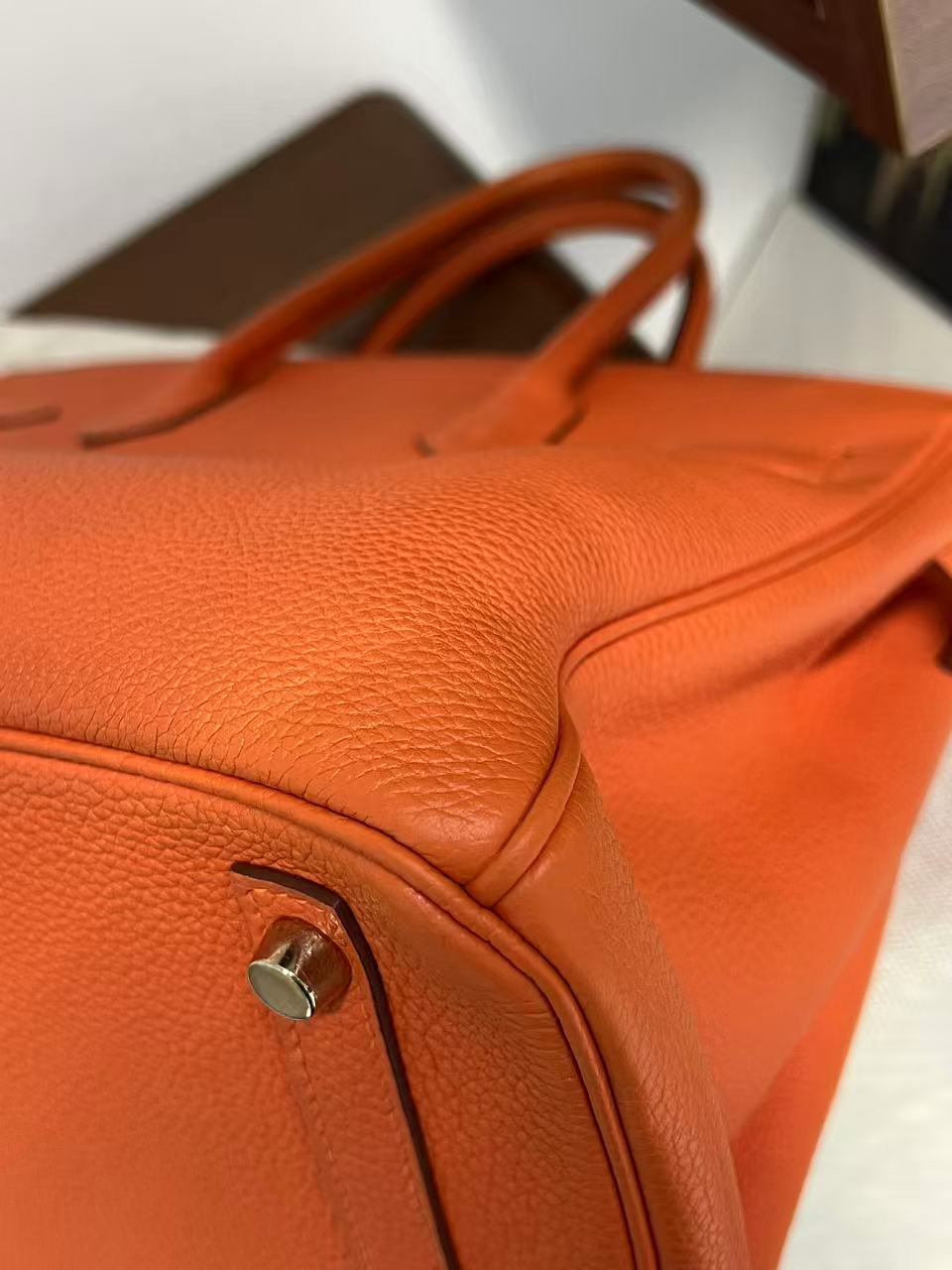 Hermès Birkin 30 Orange H Togo Leather Gold Hardware | Authentic Pre-Owned