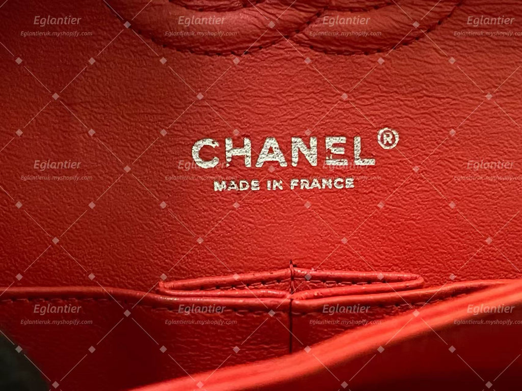 Chanel Timeless Classic Double flap medium patent red