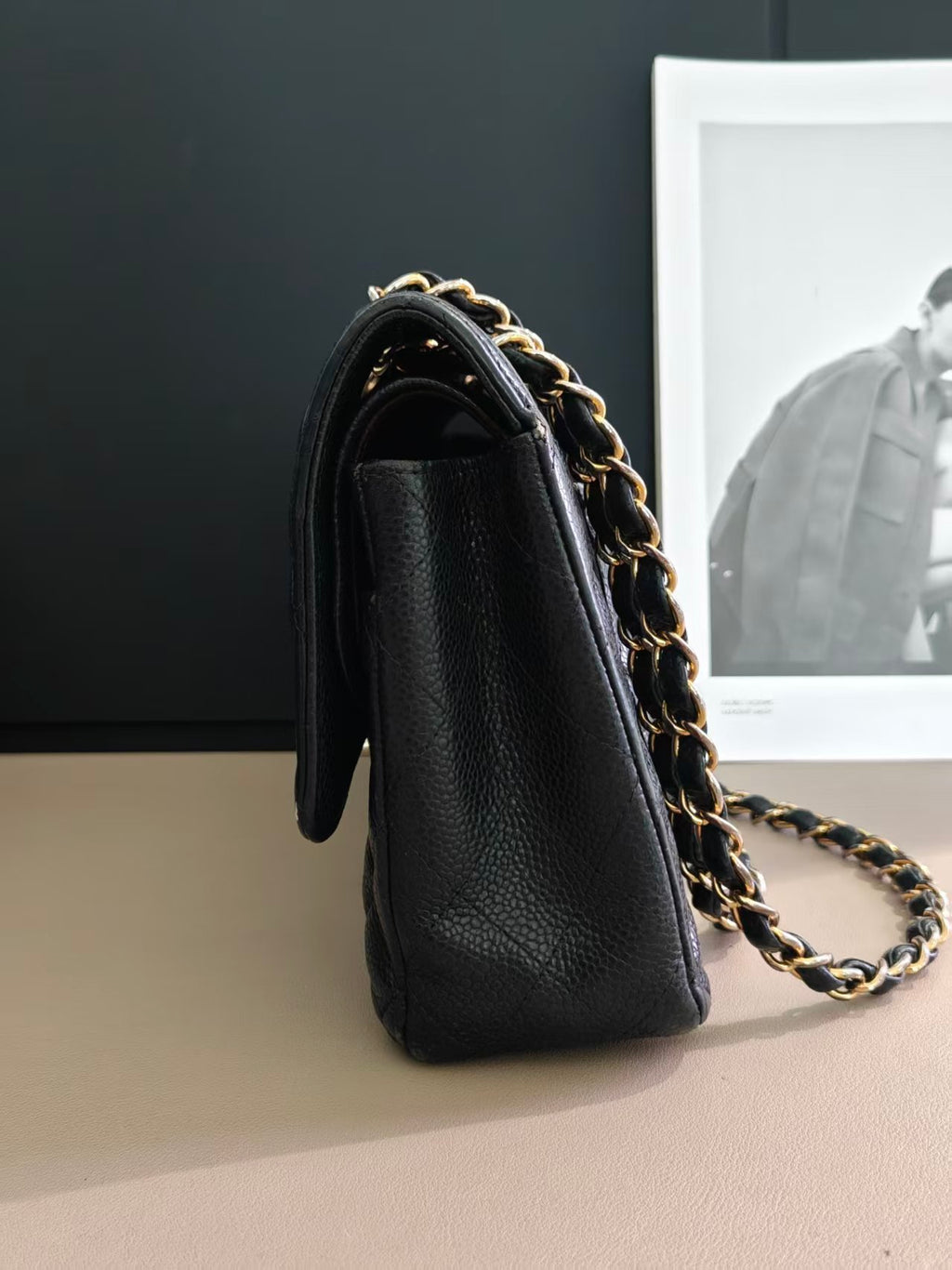 Chanel Timeless Classic Double Flap | Medium | Black Caviar | Gold Hardware | Pre-Owned |