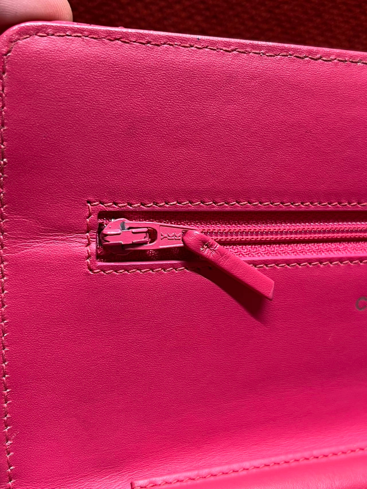 Chanel Timeless Wallet On Chain WOC pink patent leather