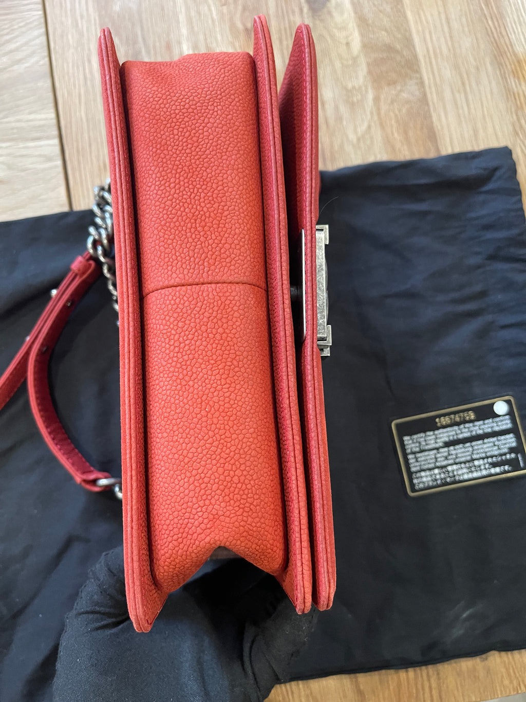 chanel leboy medium pink flap bag caviar silver hardware