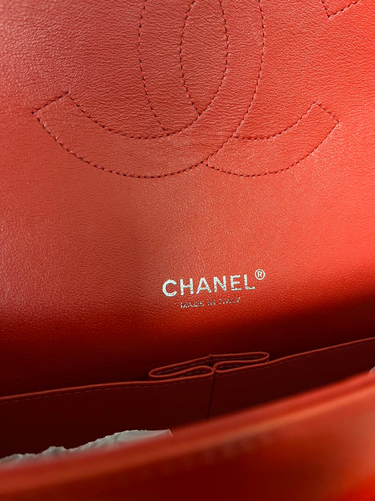 Chanel Timeless Classic Double Flap Bag | red | Pre-Owned