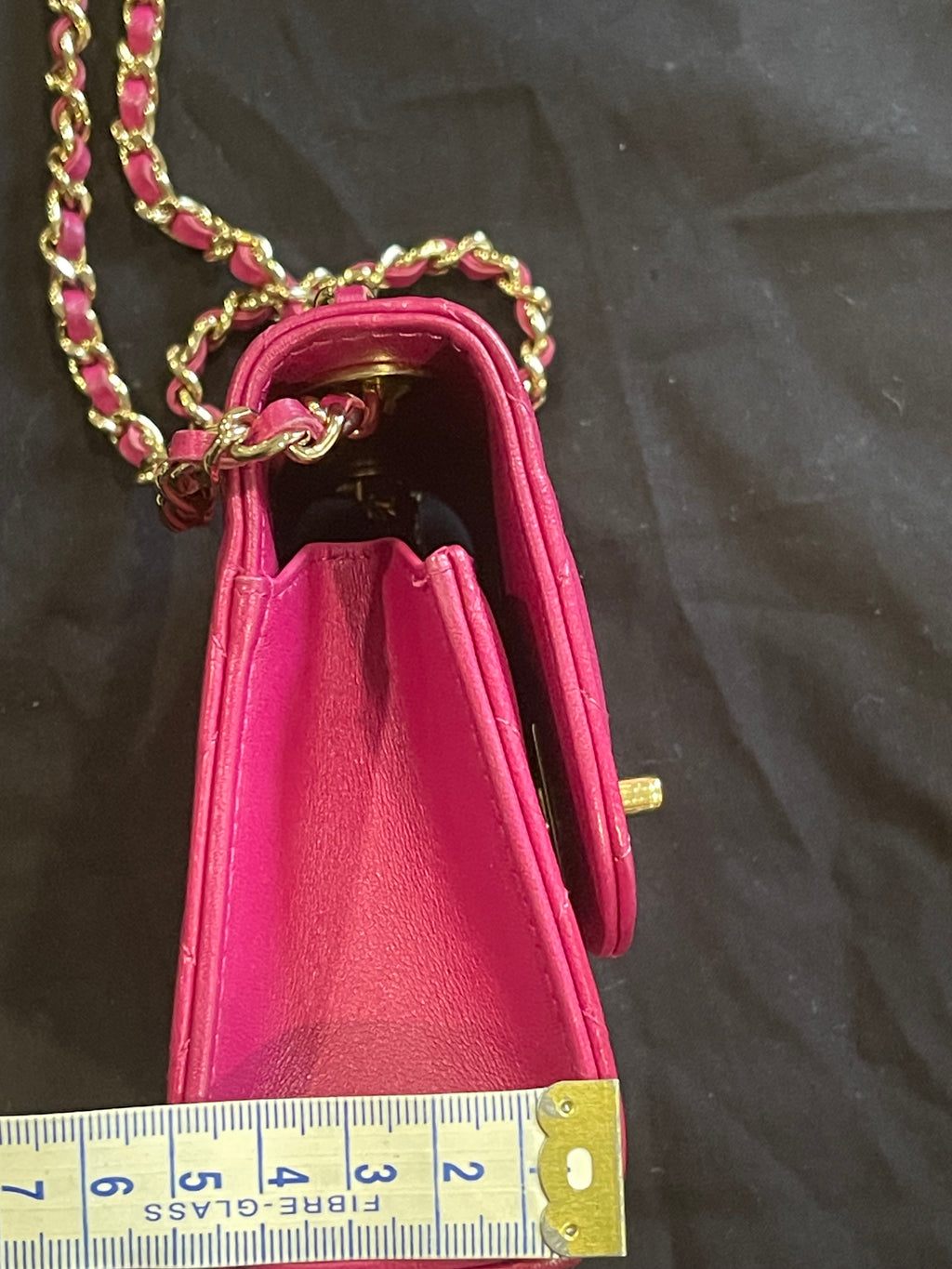 chanel small bag gold hardware pink