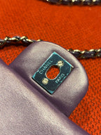 Chanel Timeless Classic flap mini rectangle patent purple