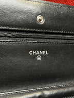 Chanel Timeless Wallet On Chain WOC lambskin silver hardware