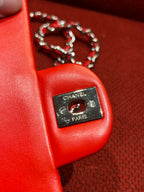 Chanel Timeless Classic flap mini rectangle patent red