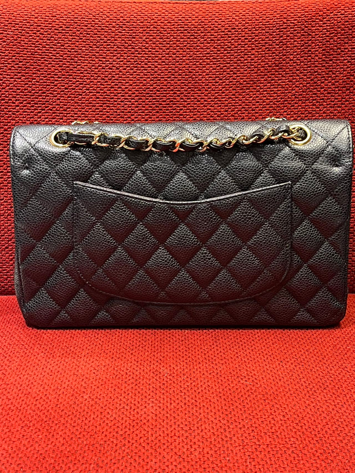 Chanel Timeless Classic Double Flap | Medium | Black Caviar | Gold Hardware | Pre-Owned|