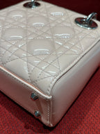 Lady dior mini pink patent leather