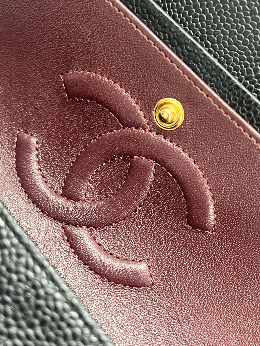 Chanel Timeless Classic Double Flap | Medium | Black Caviar | Gold Hardware | Microchip | Pre-Owned