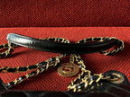Chanel small hobo bag black crinkled calfskin gold hardware