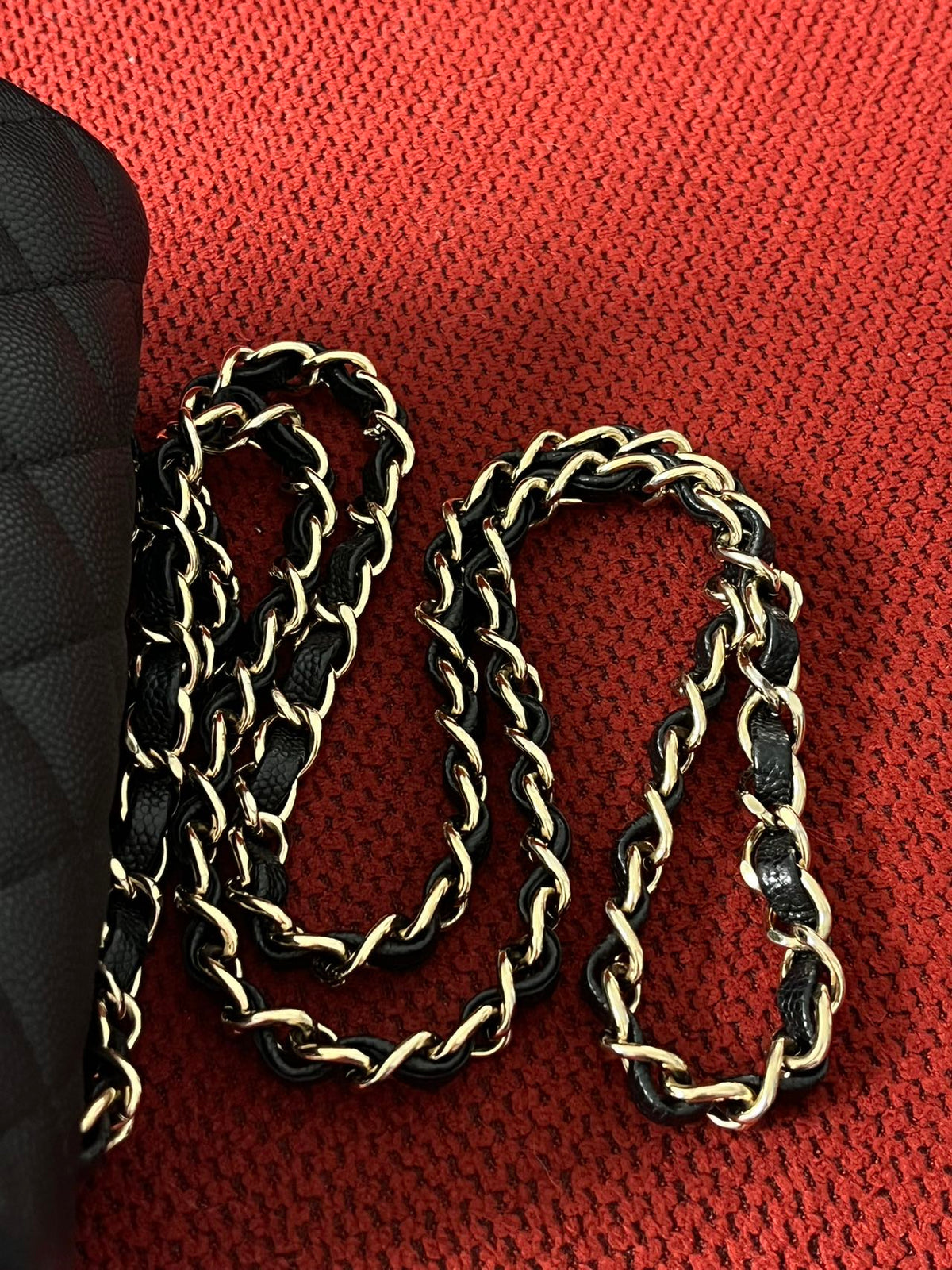 Chanel mini square flap bag caviar leather