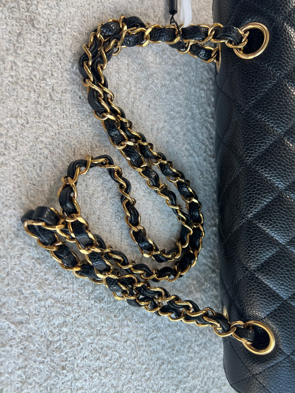 Chanel Timeless Classic Double Flap | Medium | Black Caviar | Gold Hardware | Microchip | Pre-Owned