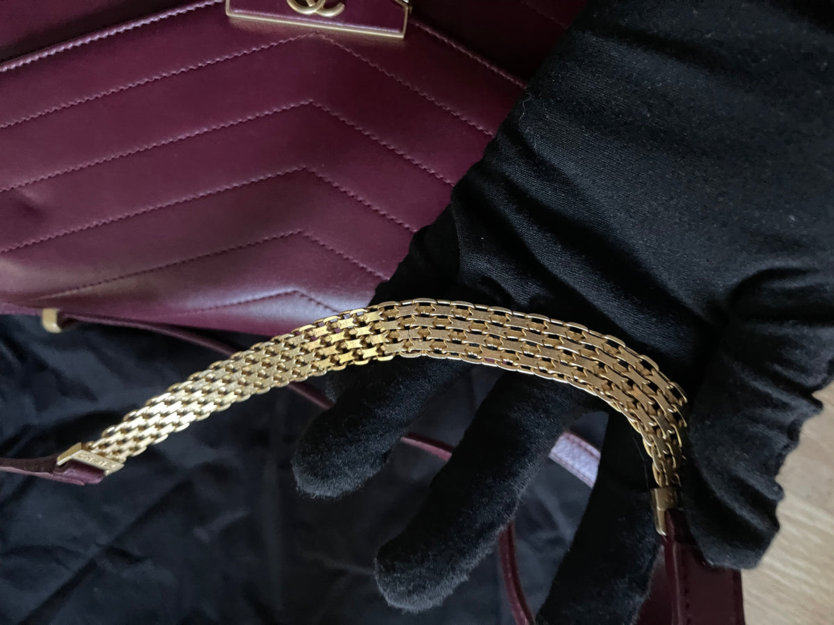 chanel flap bag red caviar leather