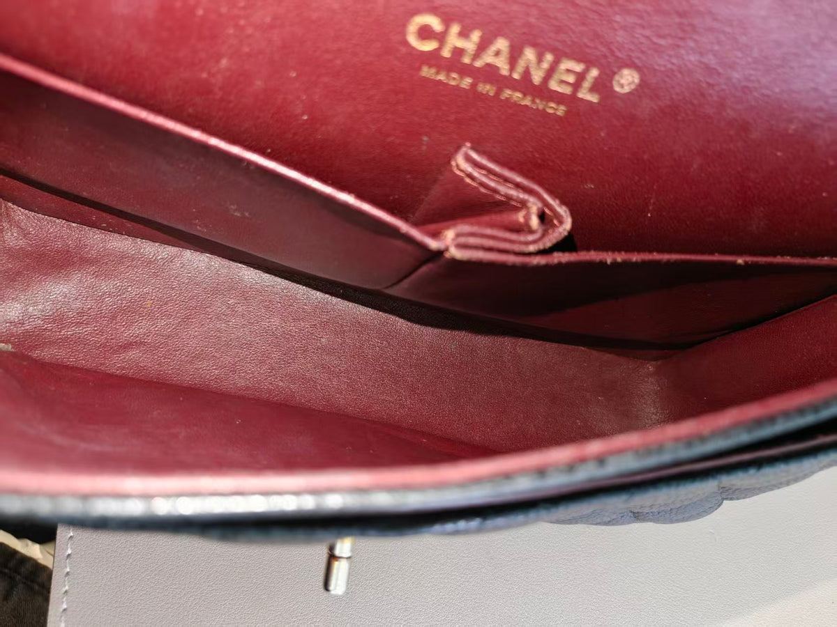 Chanel Timeless Classic Double Flap | Medium | Black Caviar | Gold Hardware | Pre-Owned |
