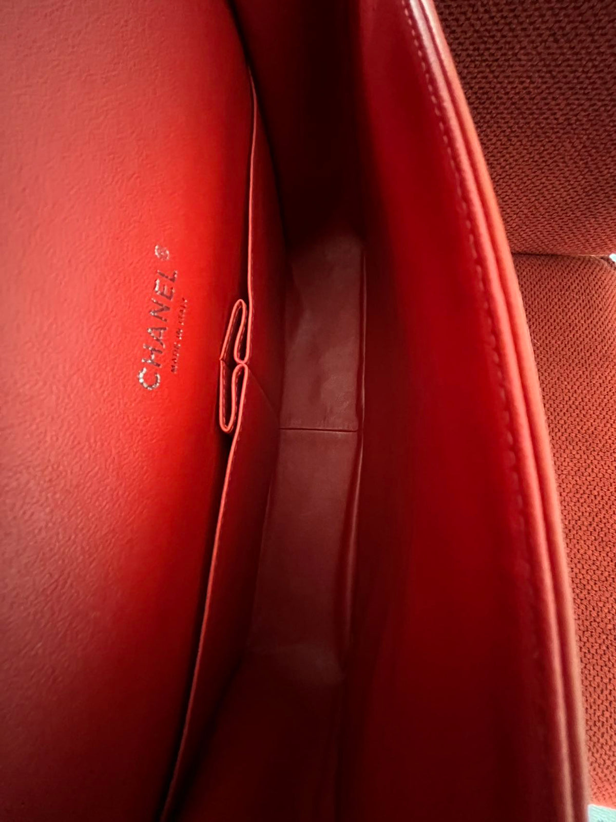 Chanel Timeless Classic Double Flap Bag | red | Pre-Owned