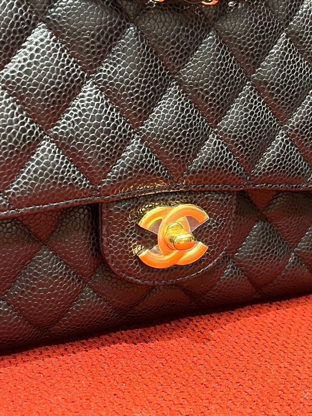 Chanel Timeless Classic Double Flap | Medium | Black Caviar | Gold Hardware | Pre-Owned|