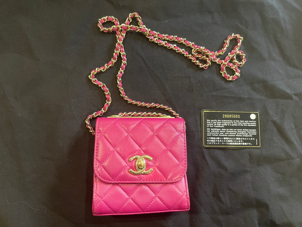 chanel small bag gold hardware pink