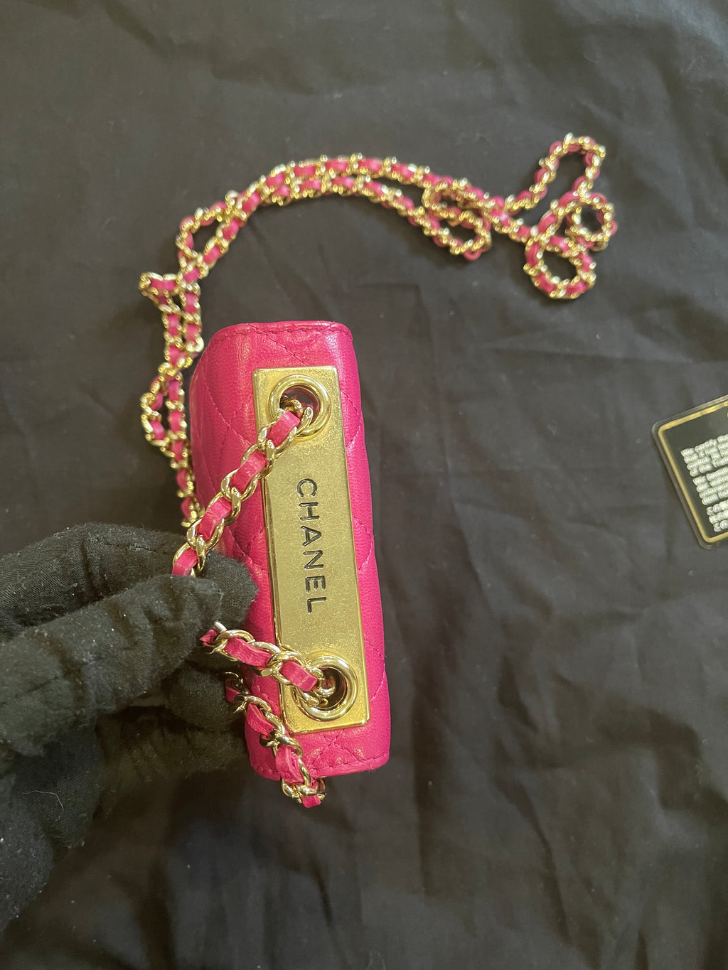 chanel small bag gold hardware pink