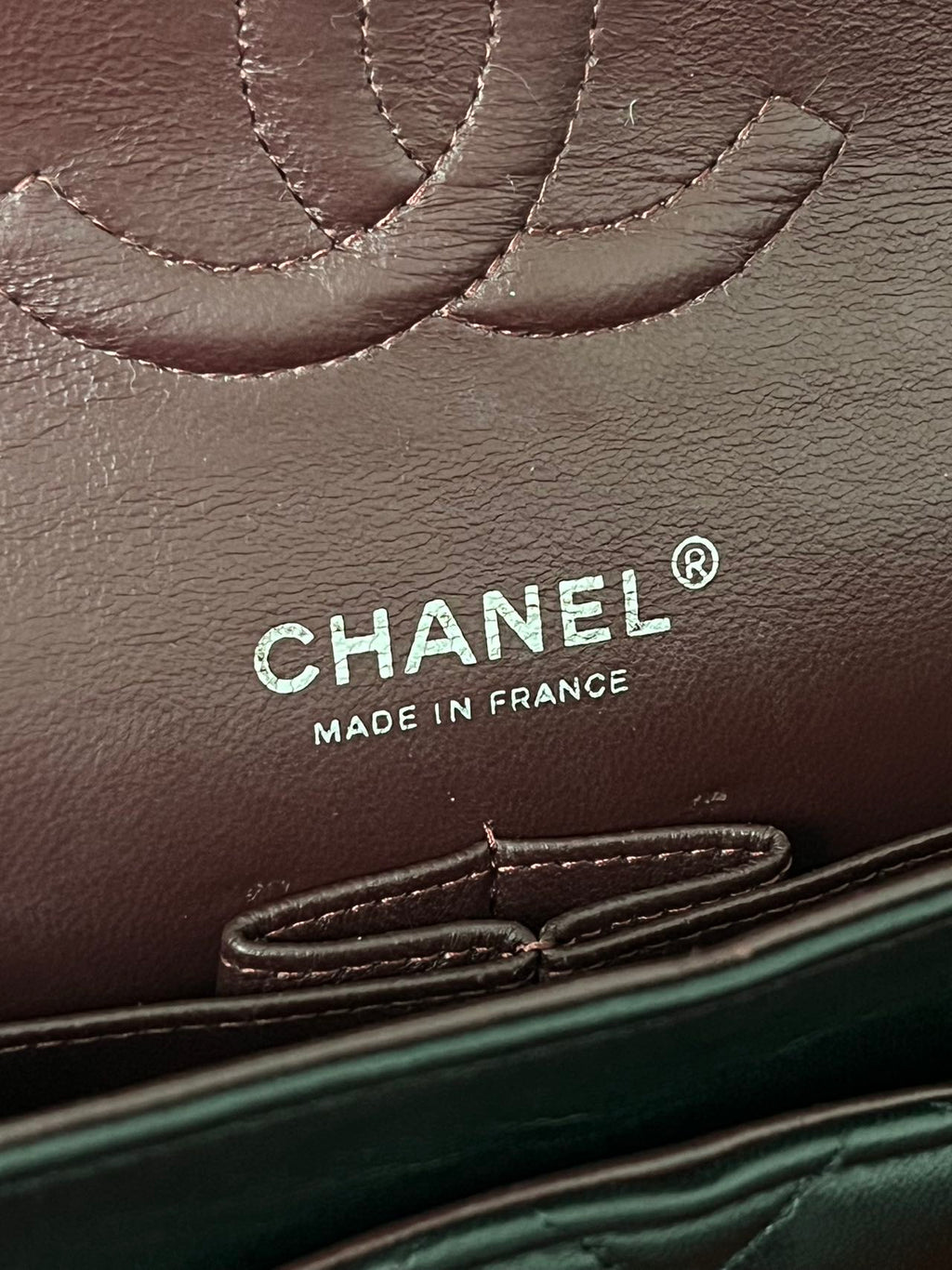 Chanel  Classic double flap bag lambskin black medium silver hardware