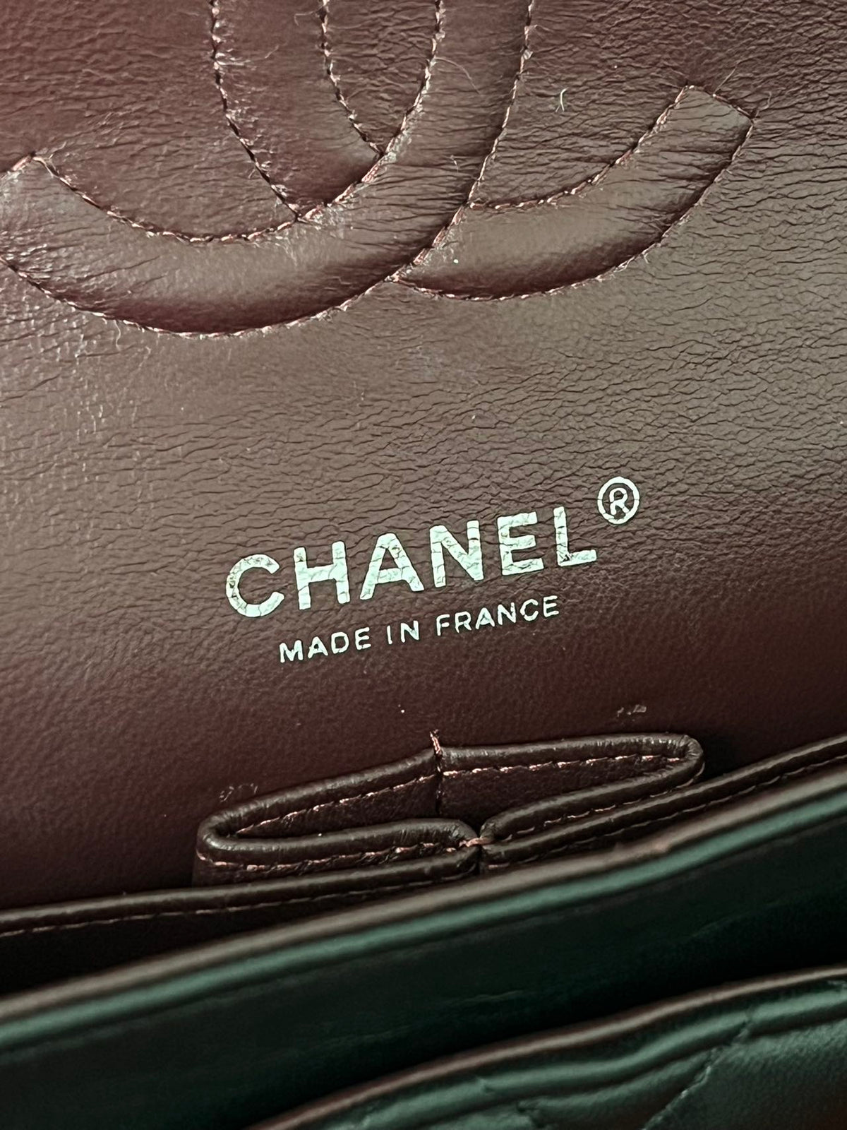Chanel  Classic double flap bag lambskin black medium silver hardware