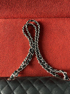 Chanel Timeless Classic Double Flap | small| Black Caviar | silver Hardware | Pre-Owned|microchip year 2023
