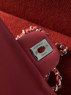 Chanel Timeless Classic flap mini rectangle patent pink