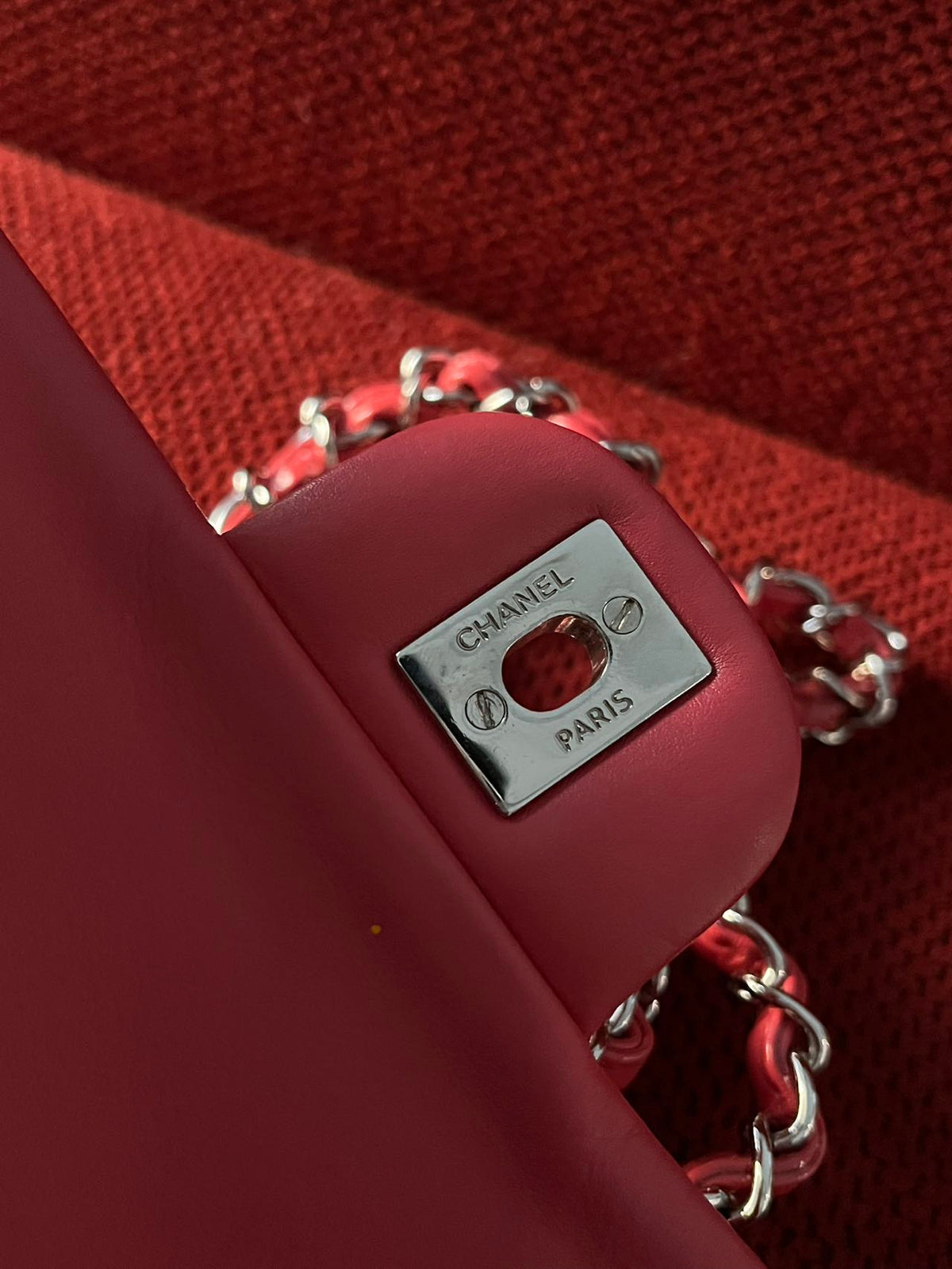 Chanel Timeless Classic flap mini rectangle patent pink