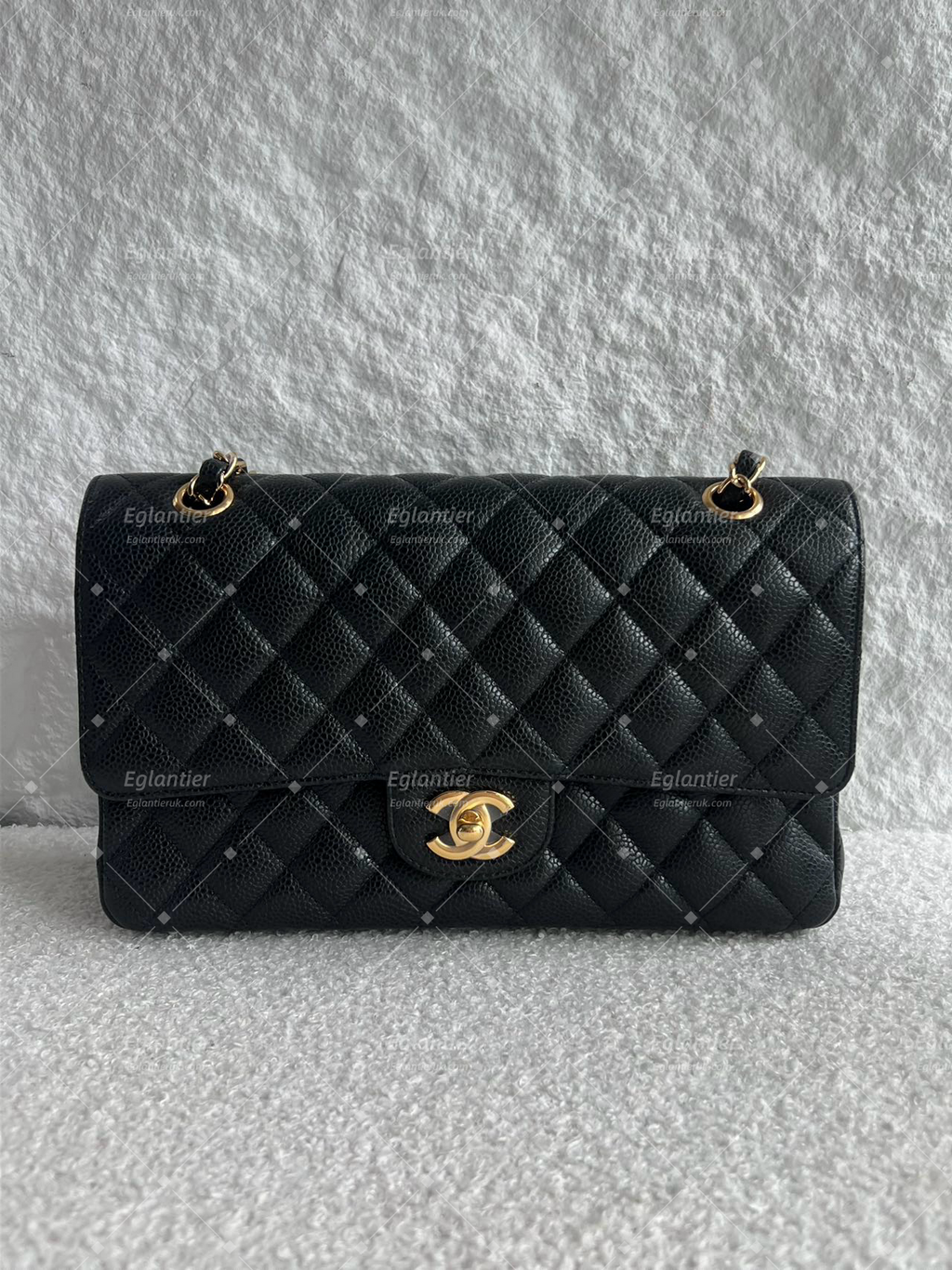 Chanel Timeless Classic Double Flap | Medium | Black Caviar | Gold Hardware | Pre-Owned|