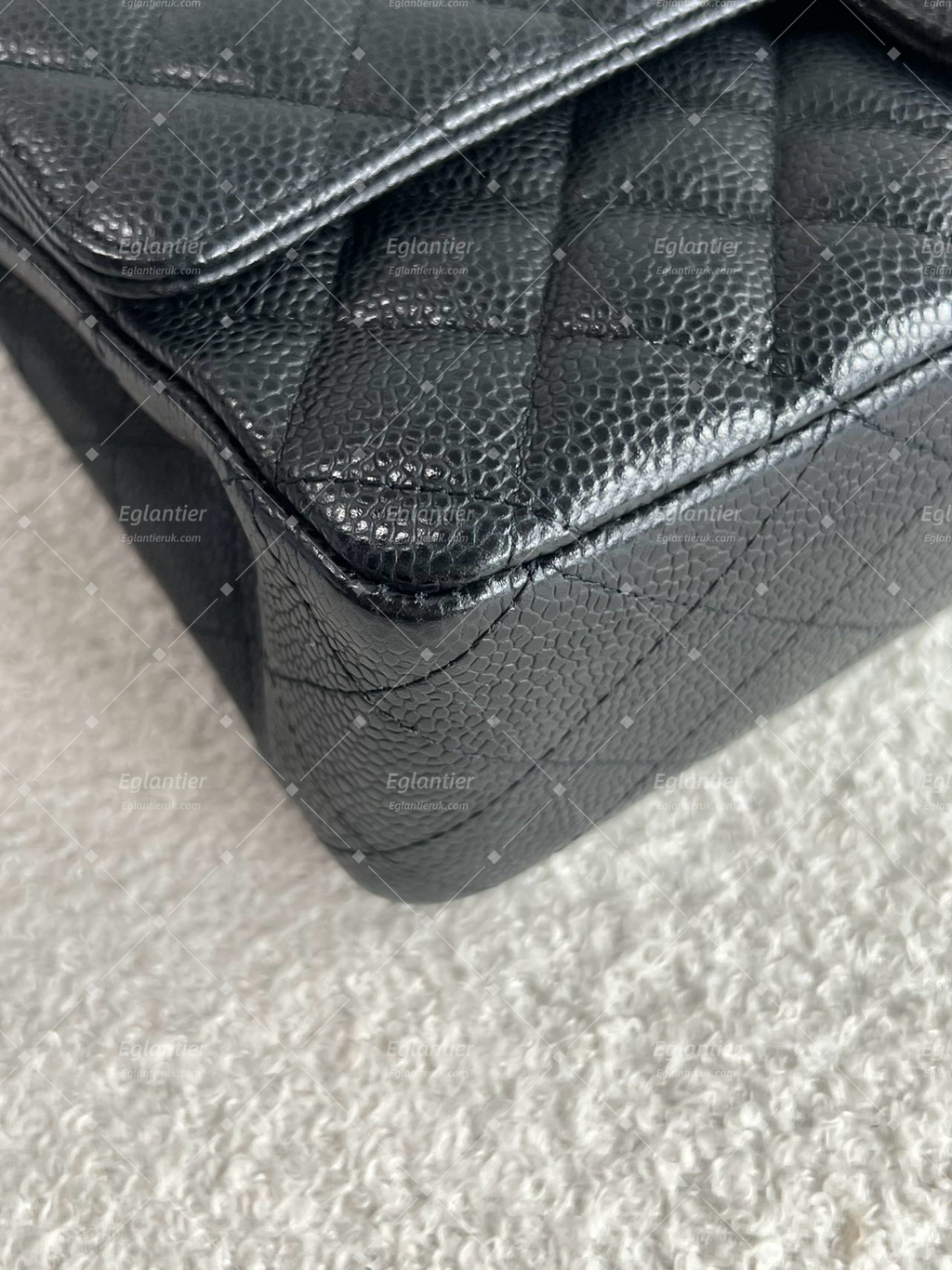 Chanel Timeless Classic Double Flap | Medium | Black Caviar | Gold Hardware | Pre-Owned|